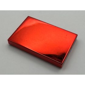   26603_RED Chrome RED Tile 2 x 3  26603 Custom Chromed by BUBUL