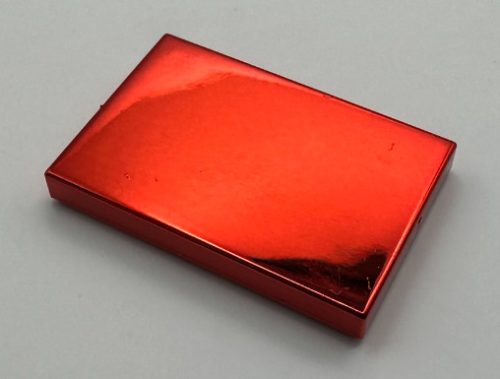 26603_RED Chrome RED Tile 2 x 3  26603 Custom Chromed by BUBUL