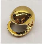   2715 Chrome Gold Technic, Figure Accessory Helmet Custom Chromed by BUBUL
