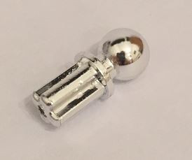 2736 Chrome Silver Technic, Axle Towball   Custom chromed by BUBUL