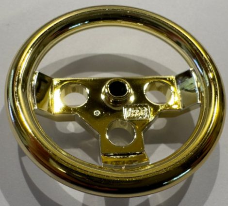 2741 Chrome Gold Technic, Steering Wheel Large  2741 Custom Chromed by BUBUL