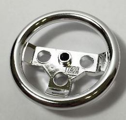 2741_S Chrome Silver Technic, Steering Wheel Large  2741 Custom Chromed by BUBUL