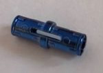   2780 Chrome Blue Technic, Pin with Friction Ridges Lengthwise WITH Center Slots  Custom Chromed by BUBUL