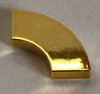 27925 Chrome GOLD Tile, Round Corner 2 x 2 Macaroni   Part: 27925  Custom Chromed by BUBUL