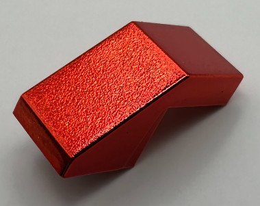 28192 | Chrome RED Slope 45 2 x 1 with Cutout without Stud | Custom Chromed by BUBUL