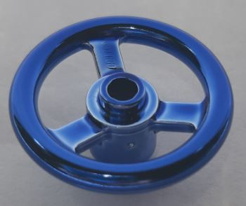 2819 Chrome BLUE Technic, Steering Wheel Small, 3 Studs Diameter   Part:2819  chromed by Bubul