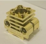   2850 Chrome Gold Technic Engine Cylinder  Custom chromed by Bubul