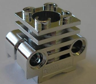 2850 Chrome Silver Technic Engine Cylinder Custom Chromed by Bubul