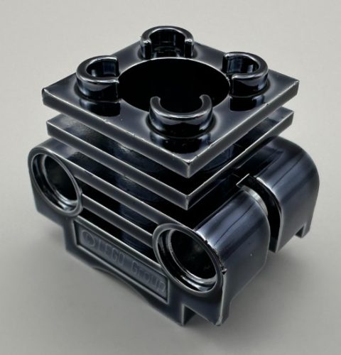 2850_T Chrome Black Chrome-Titan  Technic Engine Cylinder Part: 2850   Custom chromed by Bubul