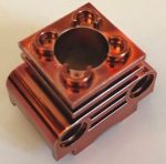   2850b Chrome Copper Technic Engine Cylinder  Part 2850b   Custom chromed by Bubul