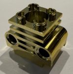  2850b Chrome Gold Technic Engine Cylinder  Part 2850b   Custom chromed by Bubul