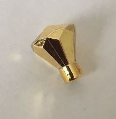 30153_Chrome-GOLD Rock 1 x 1 Jewel 24 Facet  part 30153 Custom Chromed by BUBUL