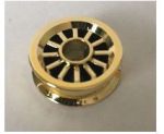   30155 Chrome Gold Wheel Spoked 2 x 2 with Pin Hole  Custom chromed by Bubul