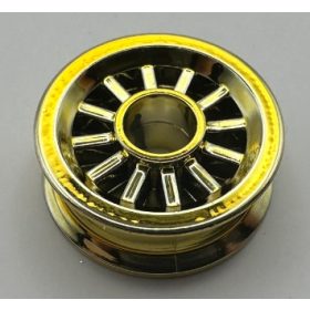   30155 Chrome Gold Wheel Spoked 2 x 2 with Pin Hole  Custom chromed by Bubul