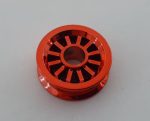   30155 Chrome RED Wheel Spoked 2 x 2 with Pin Hole  Part: 30155  Custom chromed by Bubul