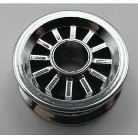   30155 Chrome Silver Wheel Spoked 2 x 2 with Pin Hole  Part: 30155  Custom chromed by Bubul