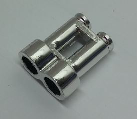 30162 Chrome Silver Minifig, Utensil Binoculars Town Custom chromed by Bubul