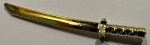   30173 Chrome Gold Minifigure, Weapon Sword, Shamshir/Katana 88420 21459  Custom Chromed by BUBUL