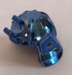   30175 Chrome Blue Minifigure, Headgear Helmet Ninja (Samurai) Custom chromed by Bubul