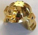   30175 Chrome GOLD Minifigure, Headgear Helmet Ninja (Samurai) Custom chromed by Bubul