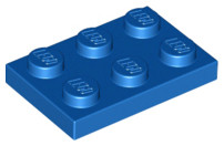 3021 | NEW LEGO Plate 2 x 3 Blue