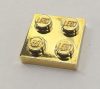 3022 Chrome Gold Plate 2 x 2  part: 3022 or 94148 Custom chromed by Bubul