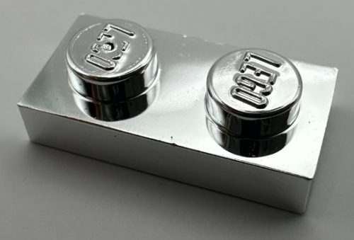 3023 Chrome_Silver Plate 1 x 2 Custom chromed by Bubul