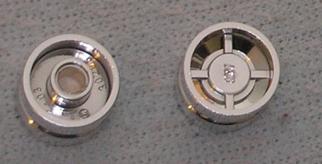 Chrome Silver Wheel 18mm D. x 14mm (Tread Small Hub)  Part:30285 chromed by Bubul