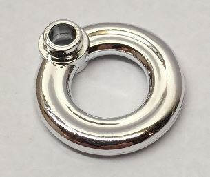 30340 Chrome Silver Minifigure, Utensil Flotation Ring (Life Preserver) Custom Chromed by BUBUL