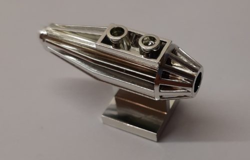 Chrome Silver Engine, Strakes, 2 Top Studs, 2 x 2 Bottom Tile   Part:30358  chromed by Bubul