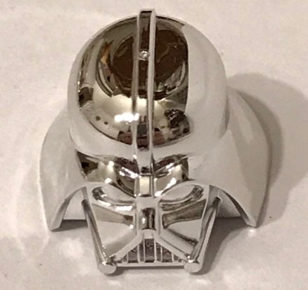 30368 Chrome SilverMinifigure, Headgear Helmet SW Darth Vader  Custom chromed by Bubul