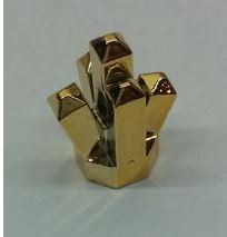 30385 Chrome Gold Rock 1 x 1 Crystal 5 Point Part: 52 or 30385  Custom Chromed by Bubul