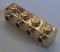 30414 Chrome GOLD Brick, Modified 1 x 4 with 4 Studs on 1 Side Custom Chromed by BUBUL