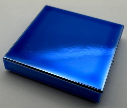 3068 Chrome BLUE Tile 2 x 2 with Groove  Part: 3068b Custom Chromed by Bubul