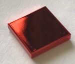   3068 Chrome RED Tile 2 x 2 with Groove Part: 3068b Custom Chromed by Bubul