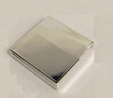 3068 Chrome Silver Tile 2 x 2 with Groove Part:  3068b   Custom Chromed by Bubul