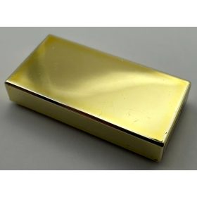   3069, 3069b | Chrome GOLD Tile 1 x 2 with Groove | Custom Chromed by Bubul