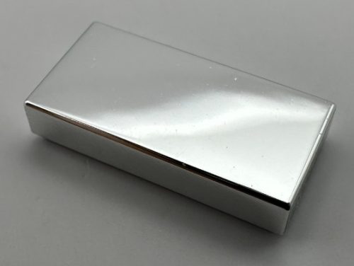 3069, 3069b | Chrome Silver Tile 1 x 2 with Groove | Custom Chromed by Bubul