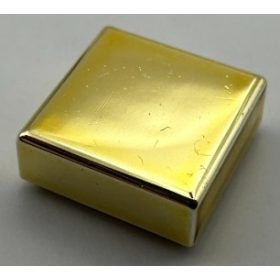   3070b_Chrome GOLD Tile 1 x 1 with Groove  3070 3070b  Custom Chromed by Bubul