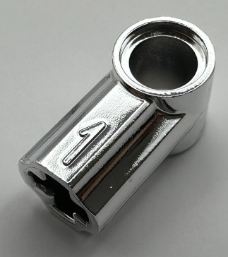 32013, 42127 | Chrome Silver Technic, Axle and Pin Connector Angled #1 | Custom Chromed by BUBUL