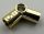 32015 | Chrome Gold Technic, Axle and Pin Connector Angled #5 - 112.5 degrees | Custom Chromed by BUBUL