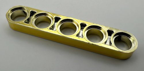 32017 | Chrome GOLD Technic, Liftarm 1 x 5 Thin | Custom Chromed by BUBUL