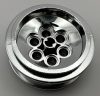 32020 Chrome Silver Wheel 43.2mm D. x 18mm (extended axle stem)   32020 or 86652  Custom chromed by Bubul