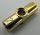 32034 | Chrome Gold Technic, Axle and Pin Connector Angled #2 - 180 degrees | Custom Chromed by BUBUL