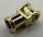 32039 | Chrome GOLD Technic, Axle Connector with Axle Hole | Custom Chromed by BUBUL