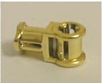 32039 Chrome GOLD Technic, Axle Connector with Axle Hole Custom Chromed by BUBUL