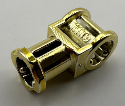 32039 | Chrome GOLD Technic, Axle Connector with Axle Hole | Custom Chromed by BUBUL