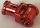 32039 Chrome RED Technic, Axle Connector with Axle Hole   32039  Custom Chromed by BUBUL