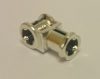 32039 Chrome Silver Technic, Axle Connector with Axle Hole   32039  Custom Chromed by BUBUL