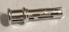 32054 Chrome Silver Technic, Pin 3L with Friction Ridges Lengthwise and Stop Bush  32054 Custom Chromed by BUBUL